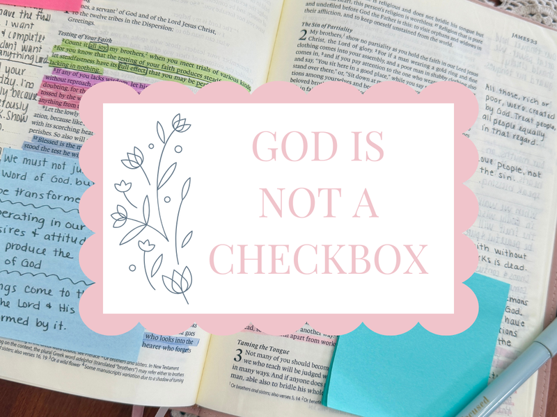 God is Not a Checkbox